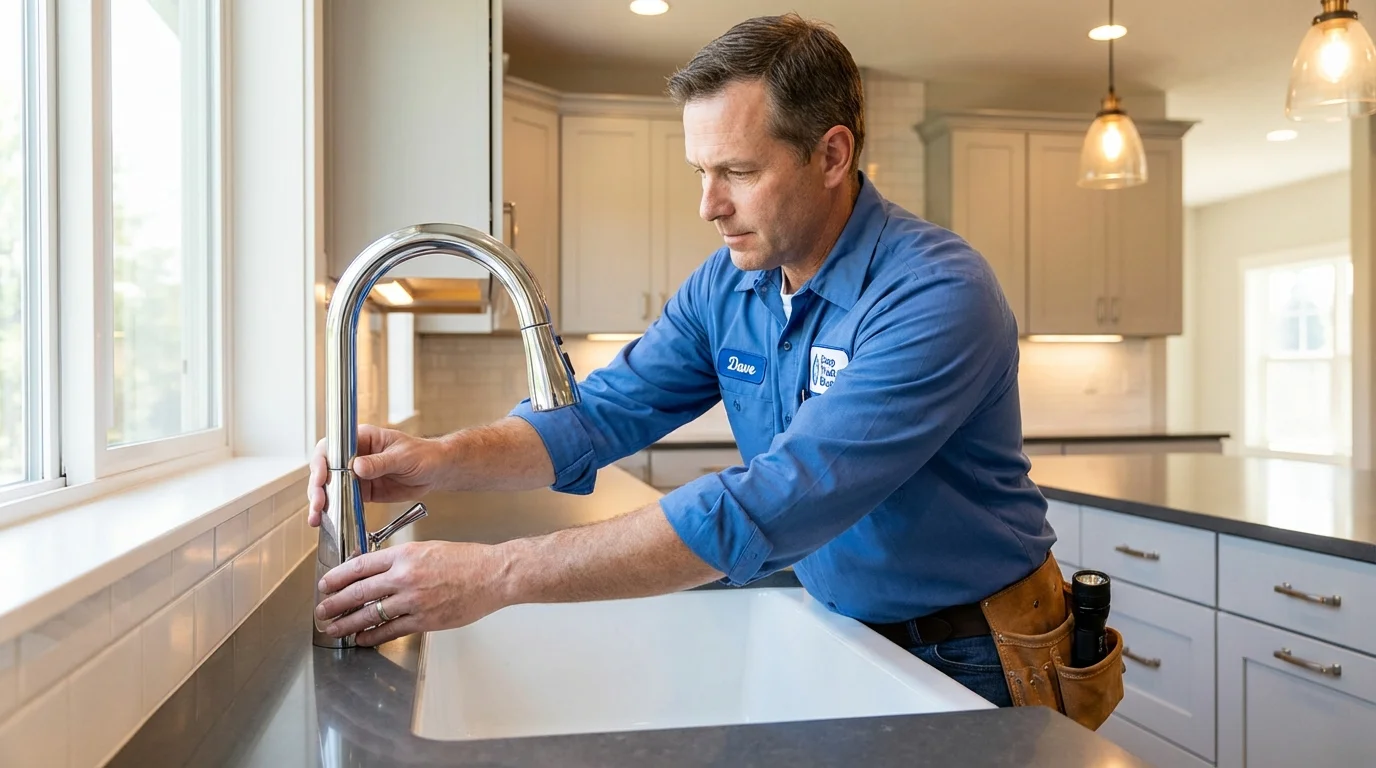 Kitchen faucet installation by Johns Plumbing LLC in Walden